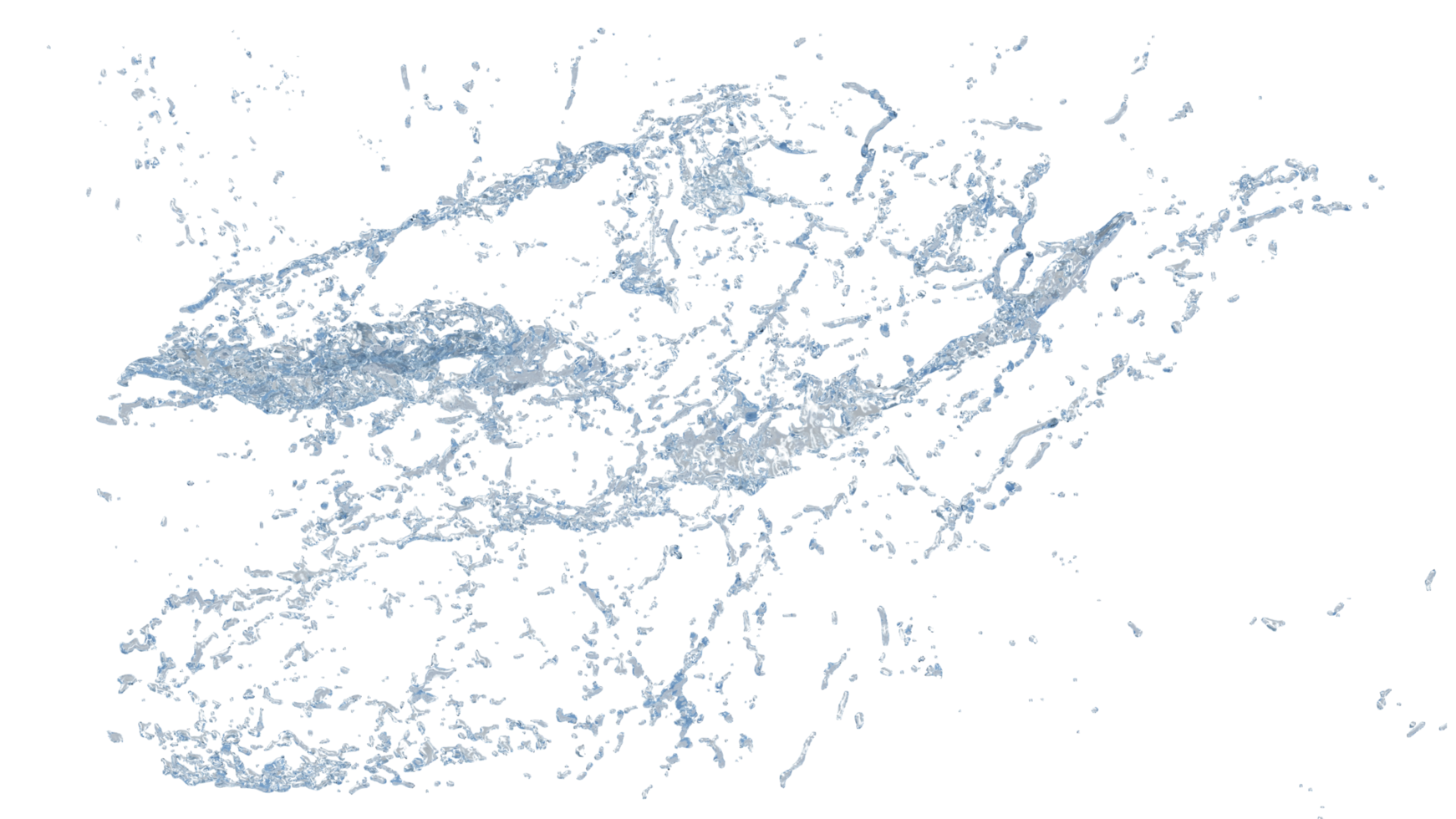 Water Splash with Droplets png