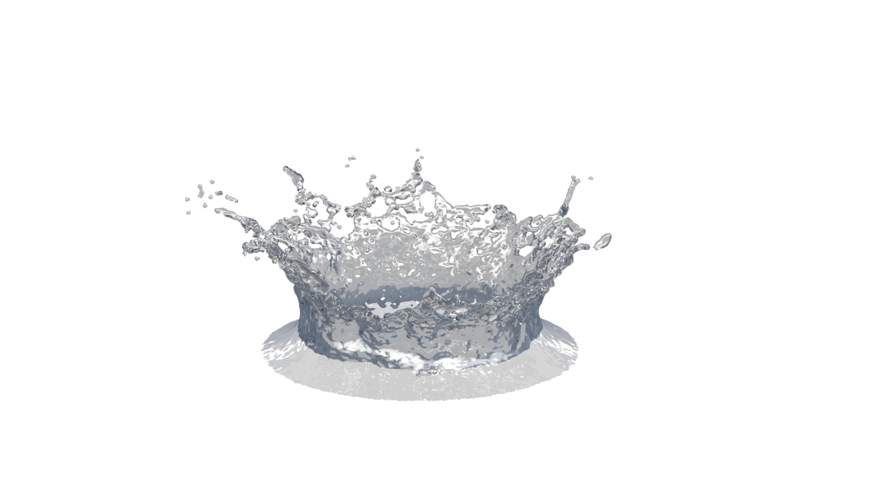 spruzzi d'acqua con goccioline png