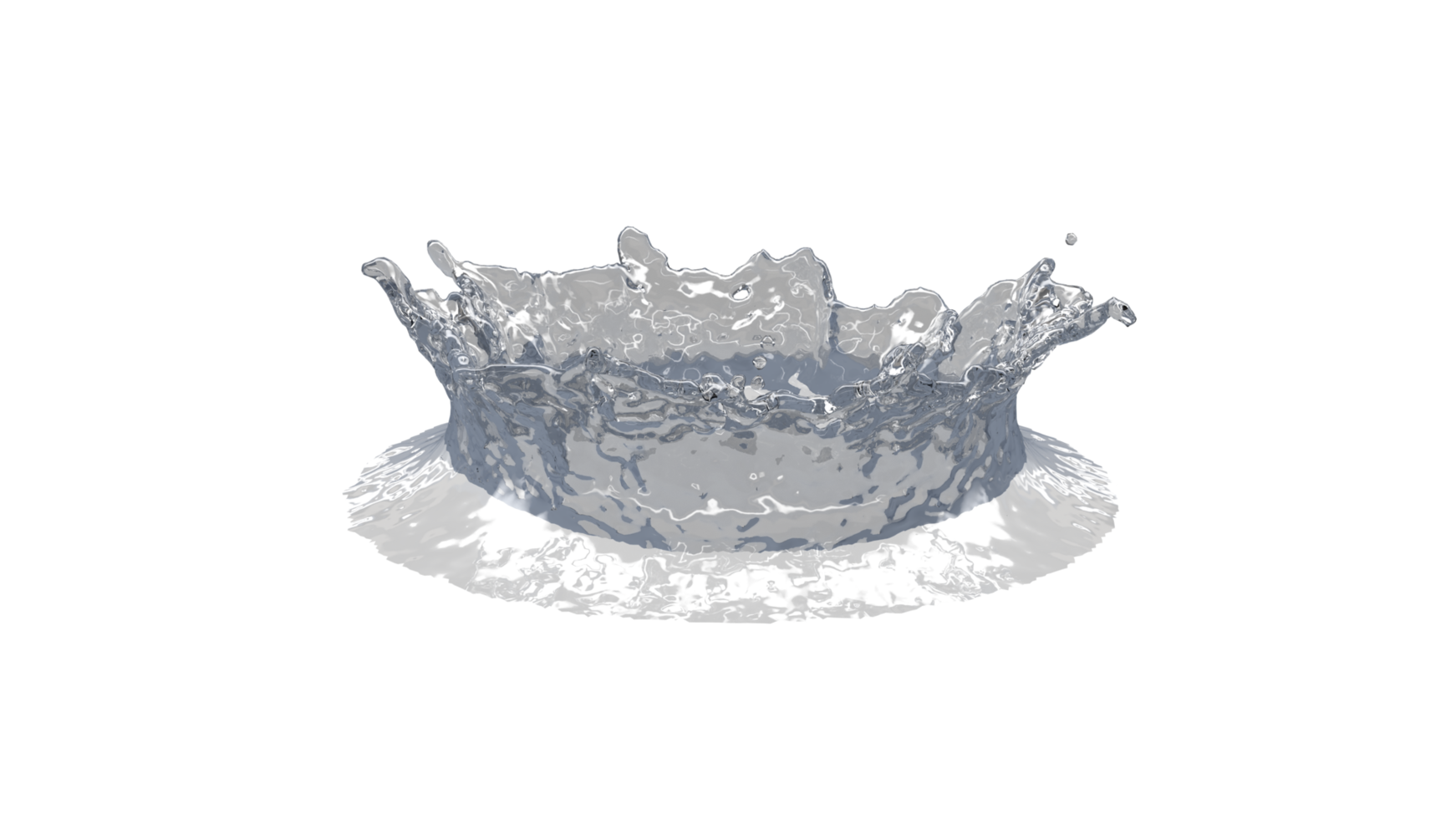 Water Splash with Droplets png