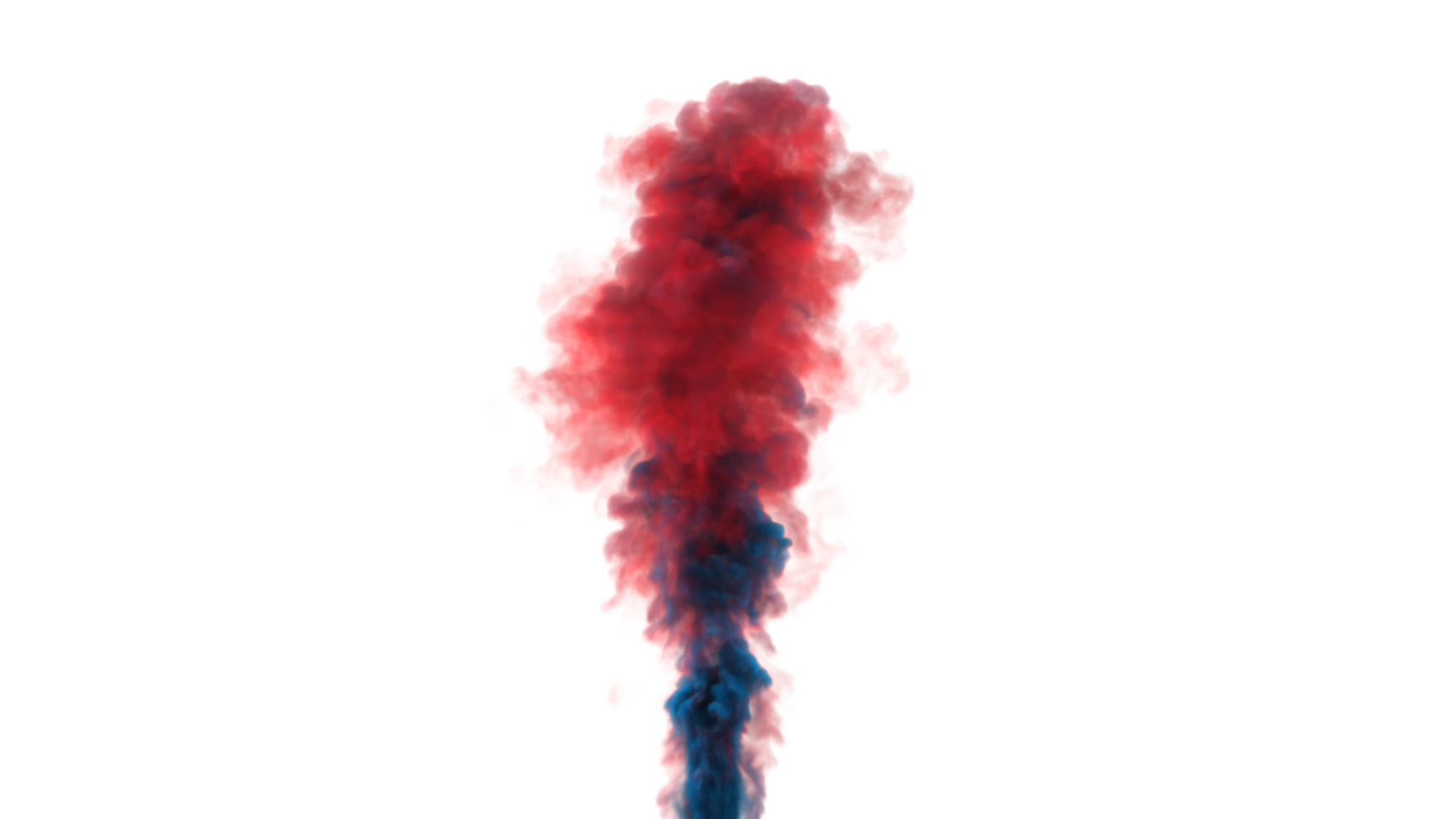 diseño de png de explosión de humo colorido