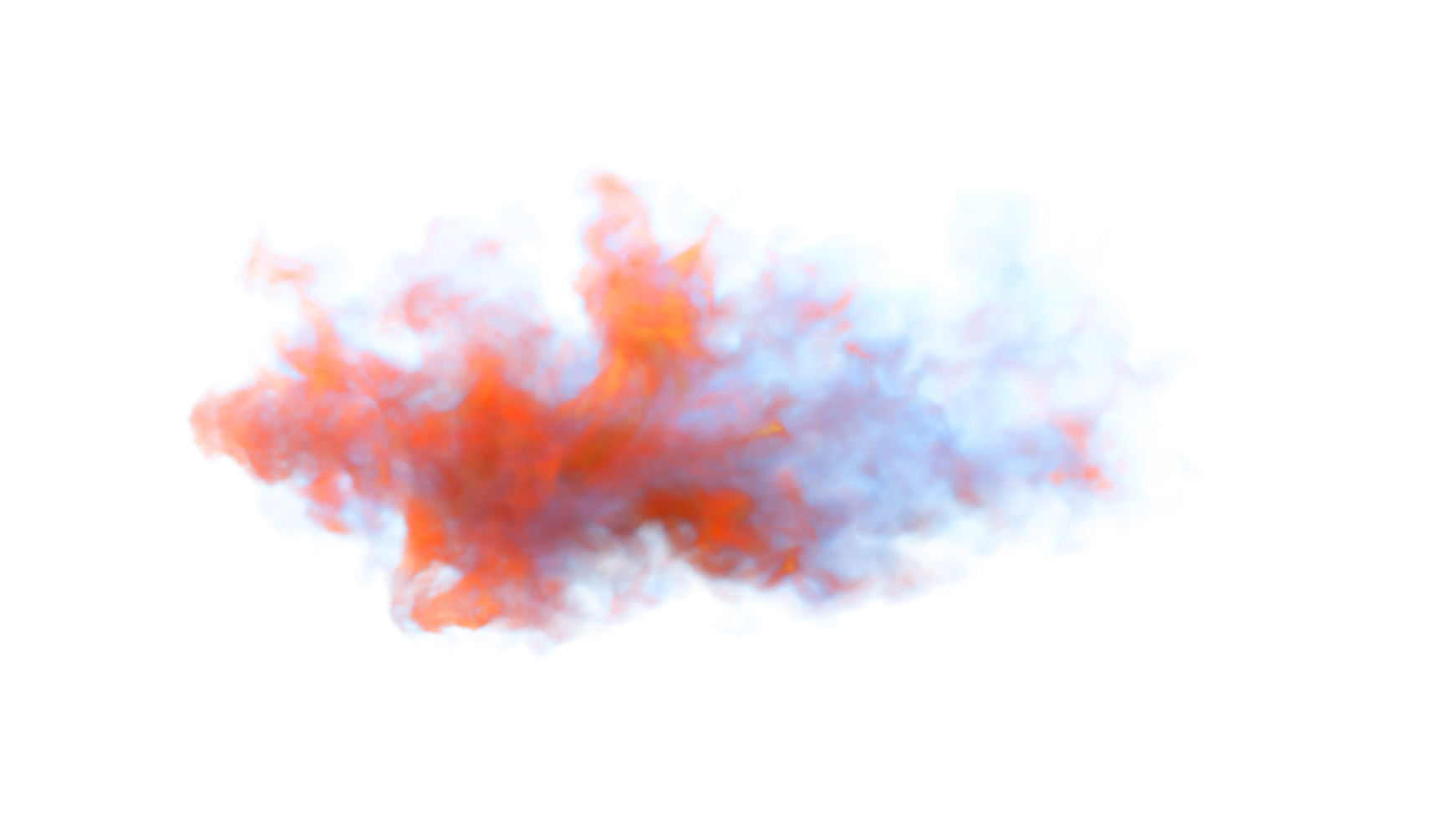 Colorful Smoke Explode PNG Design