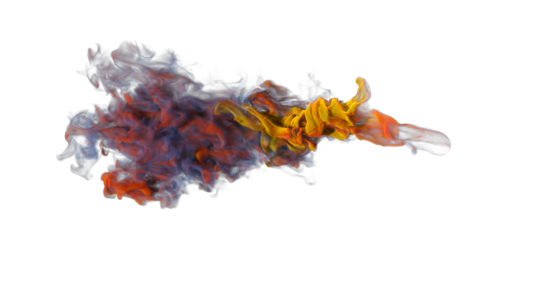 Colorful Smoke Explode PNG Design