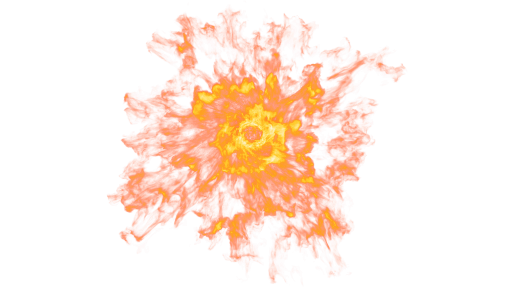 Feuer explodiert Png-Design png