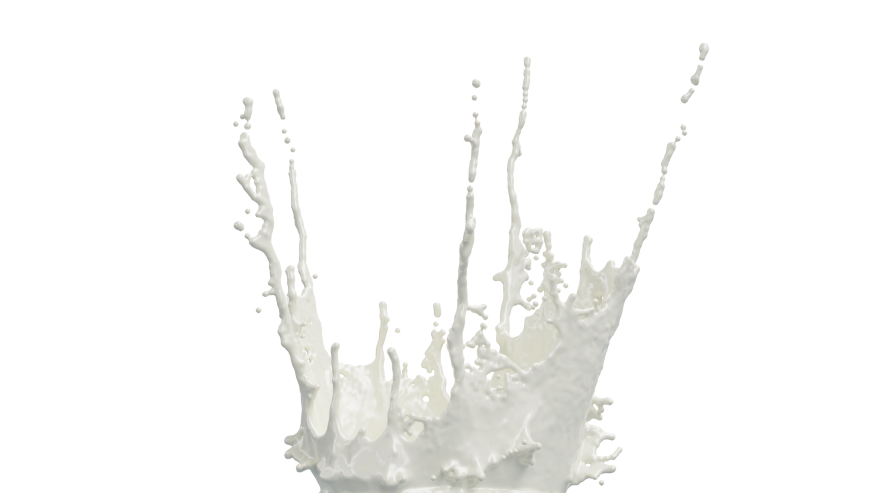 Milk Splash with Droplets png