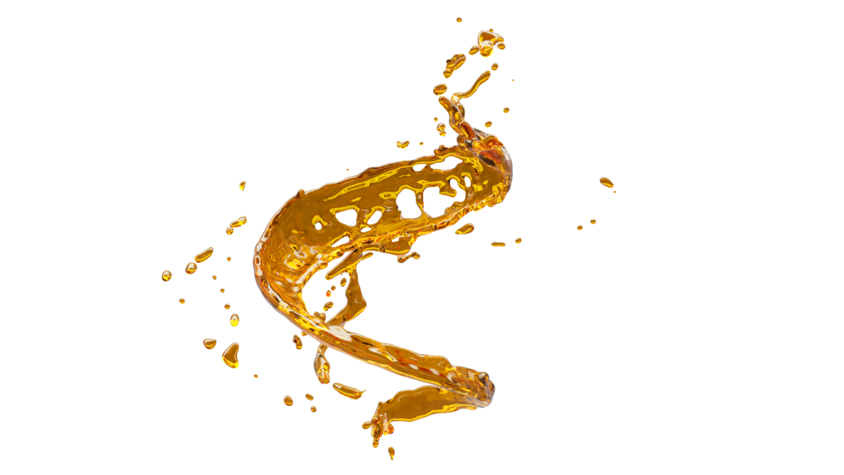 Olive Oil Splash with Droplets png