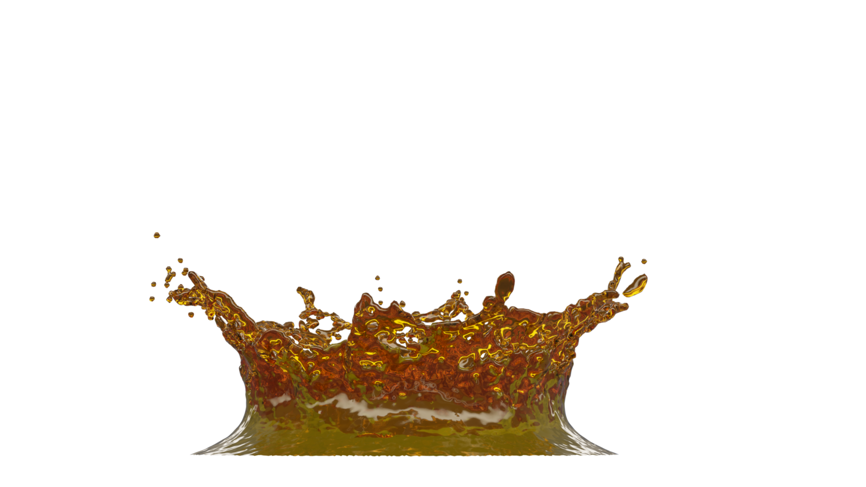 Olive Oil Splash with Droplets png