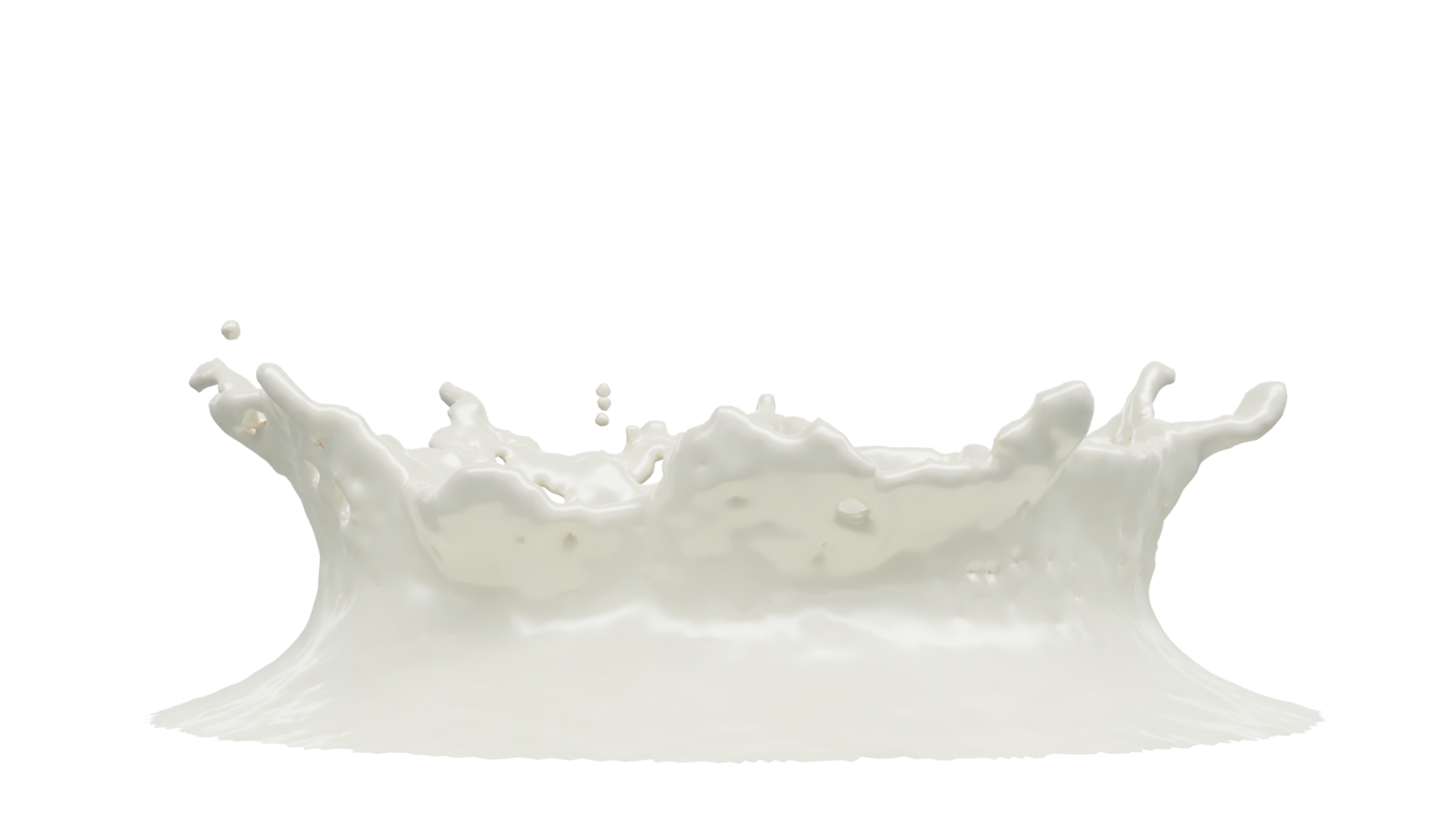 éclaboussure de lait avec des gouttelettes png