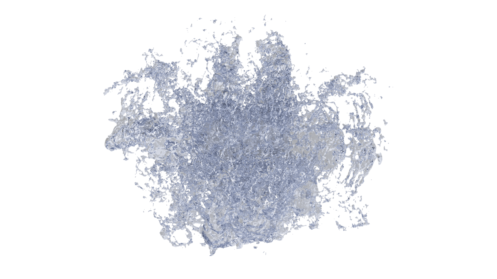 Water Splash with Droplets png