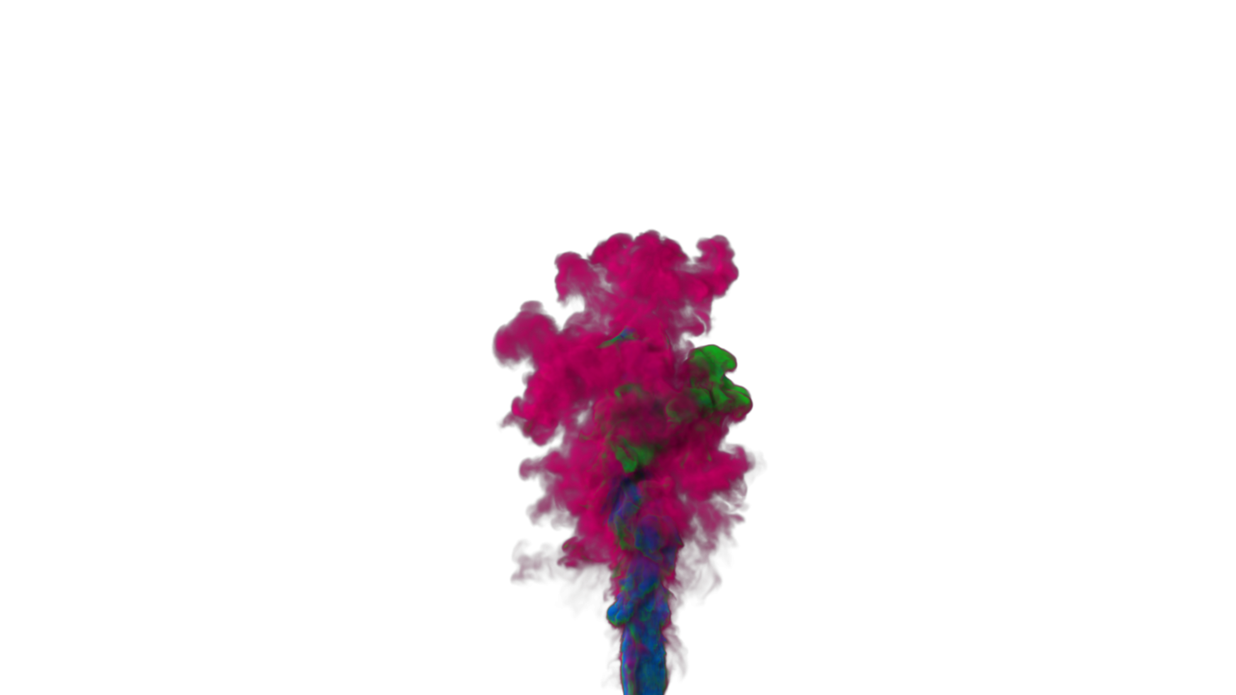 Colorful Smoke Explode PNG Design