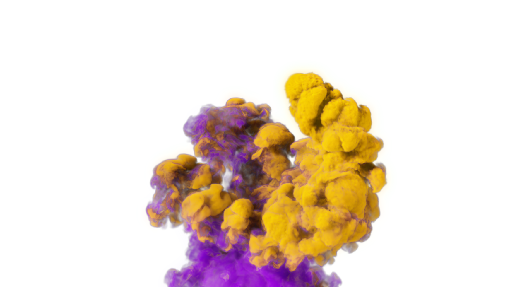 Colorful Smoke Explode PNG Design