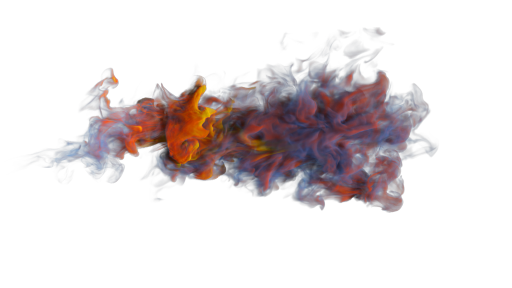 Colorful Smoke Explode PNG Design