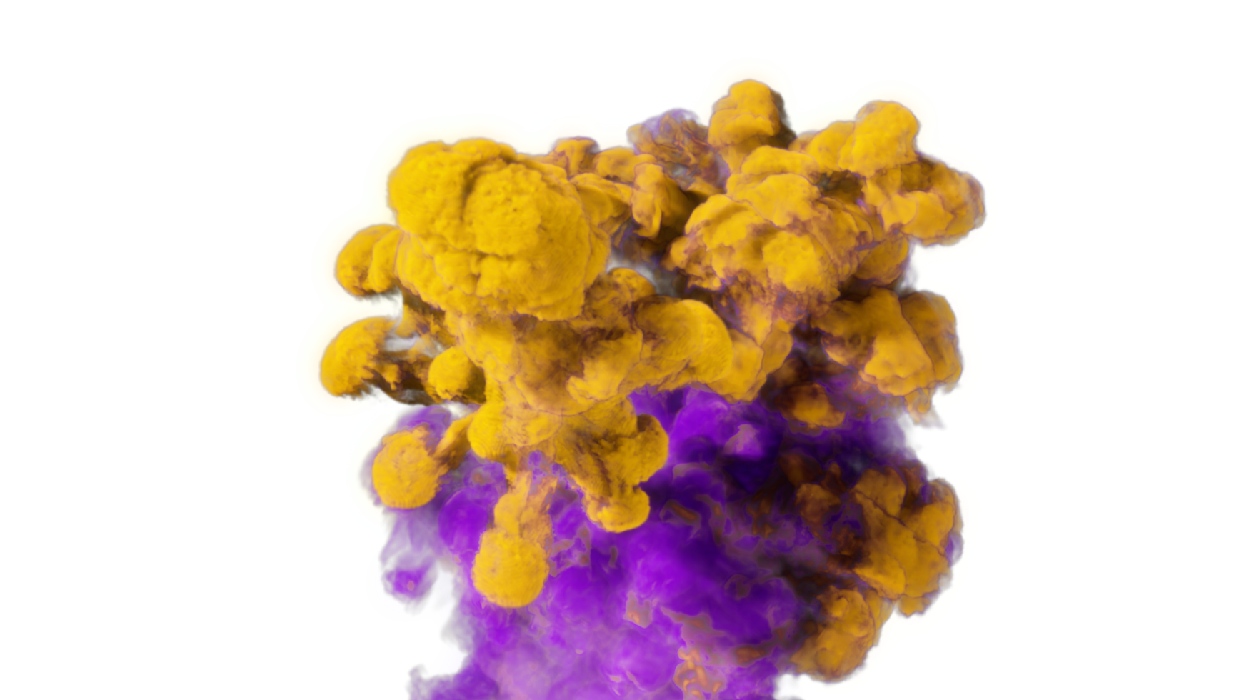 Colorful Smoke Explode PNG Design