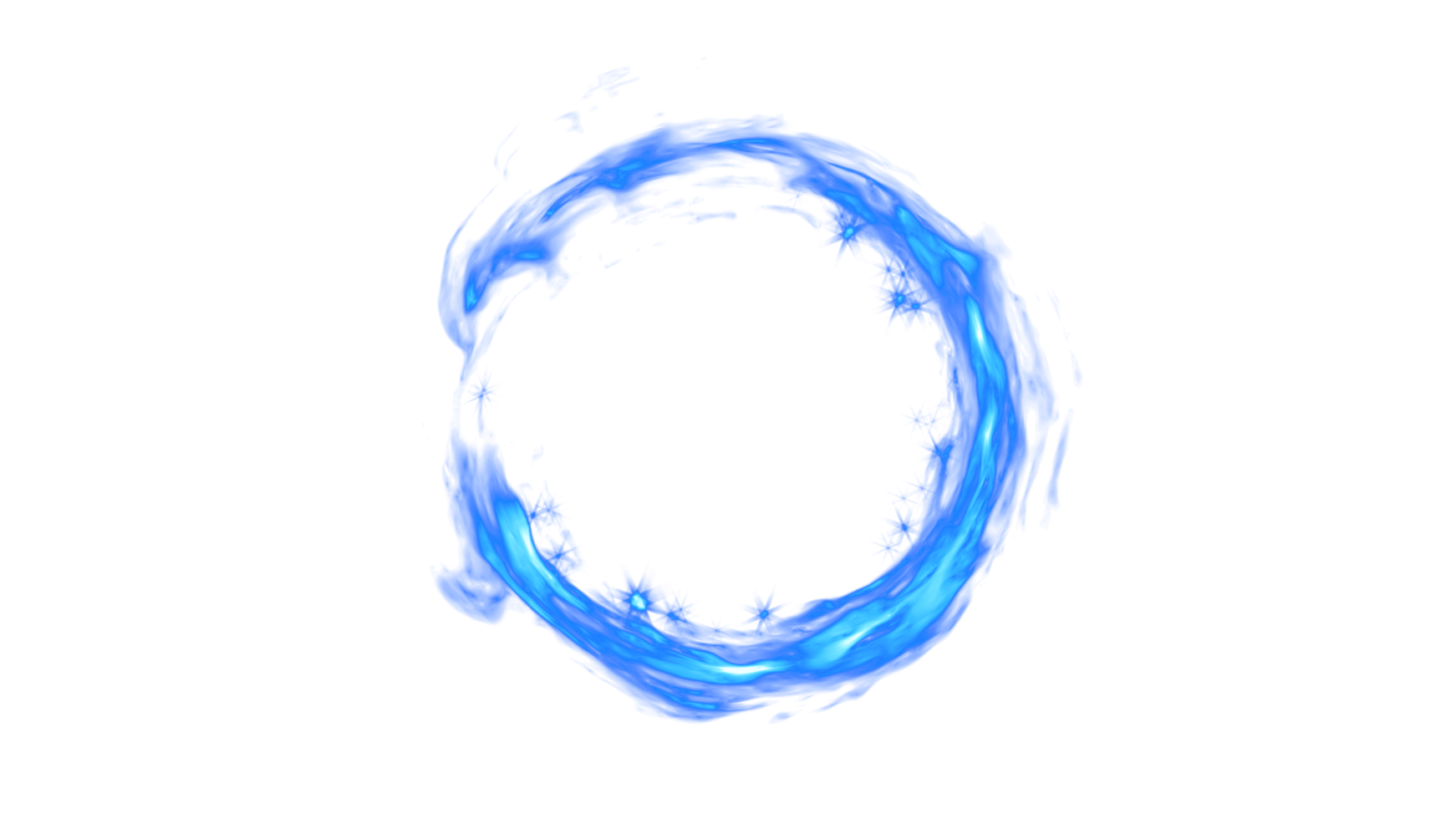 Blue Fire FX for Game PNG Design