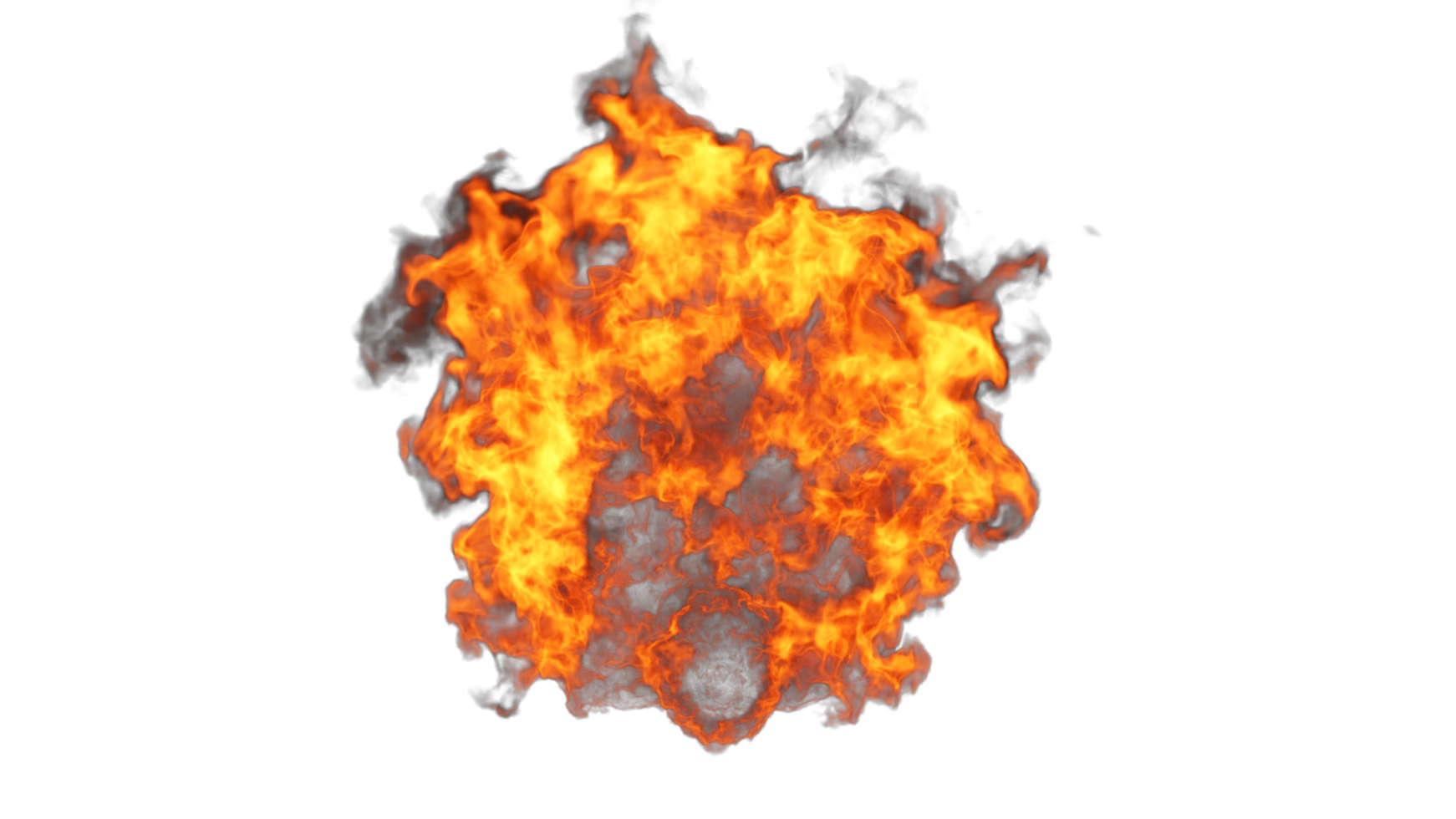 Feuer explodiert Png-Design png