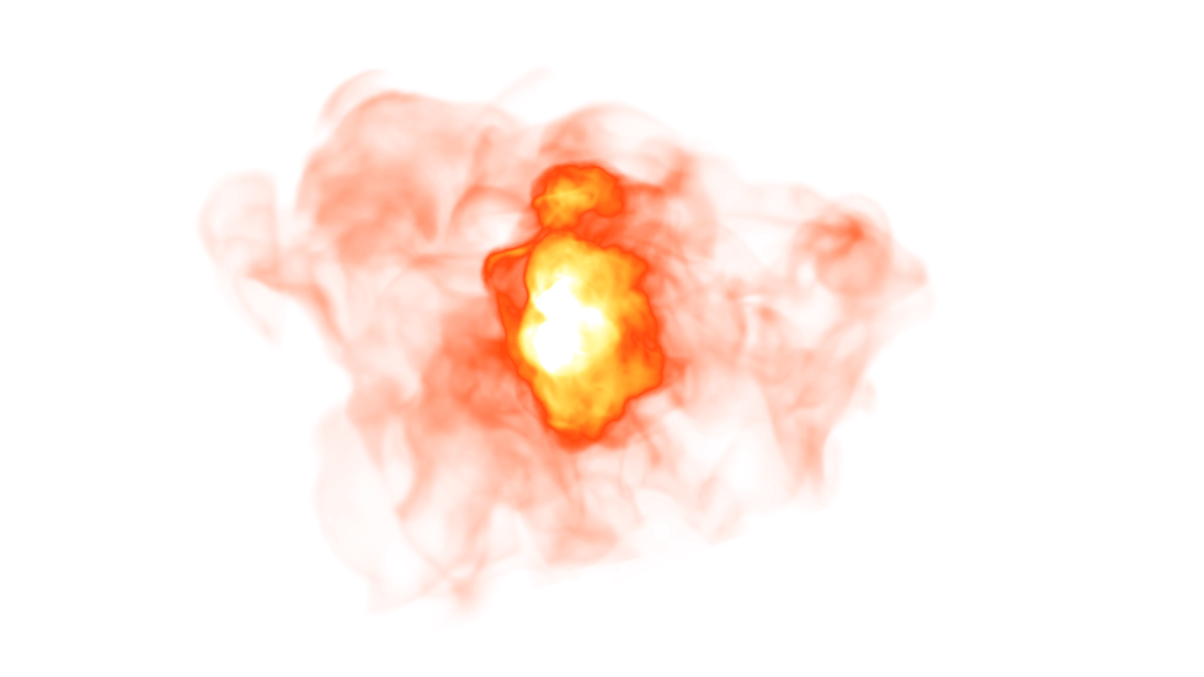 le feu explose la conception png