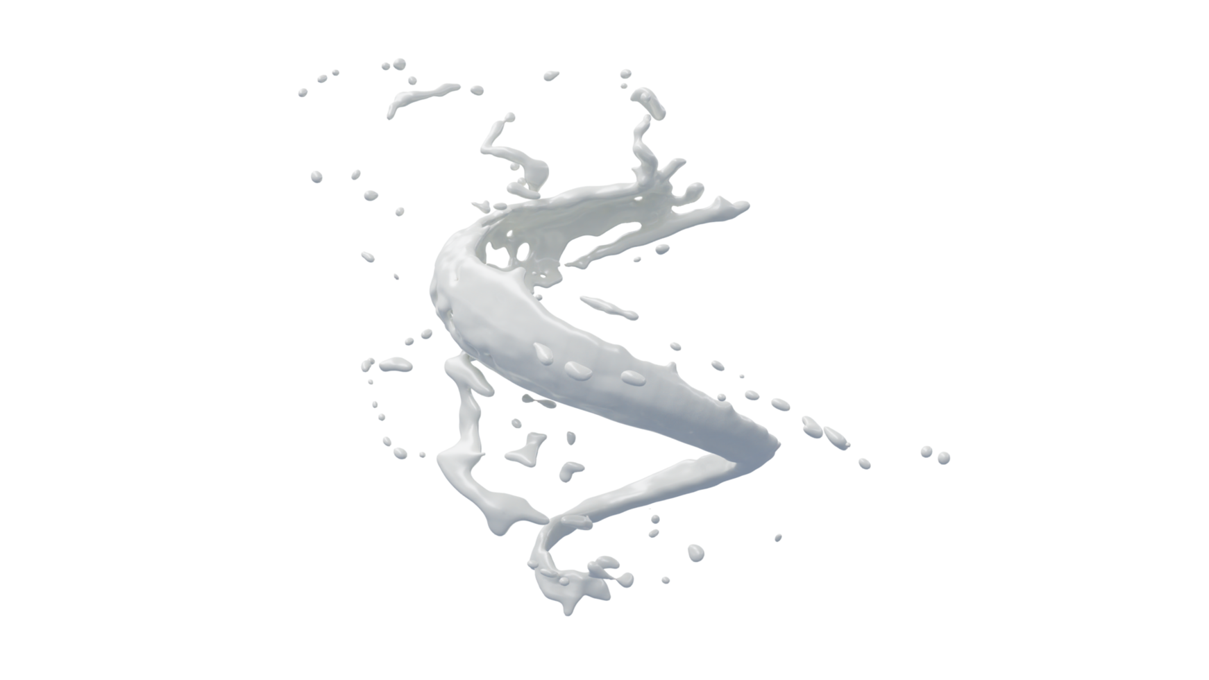 Milk Splash with Droplets png