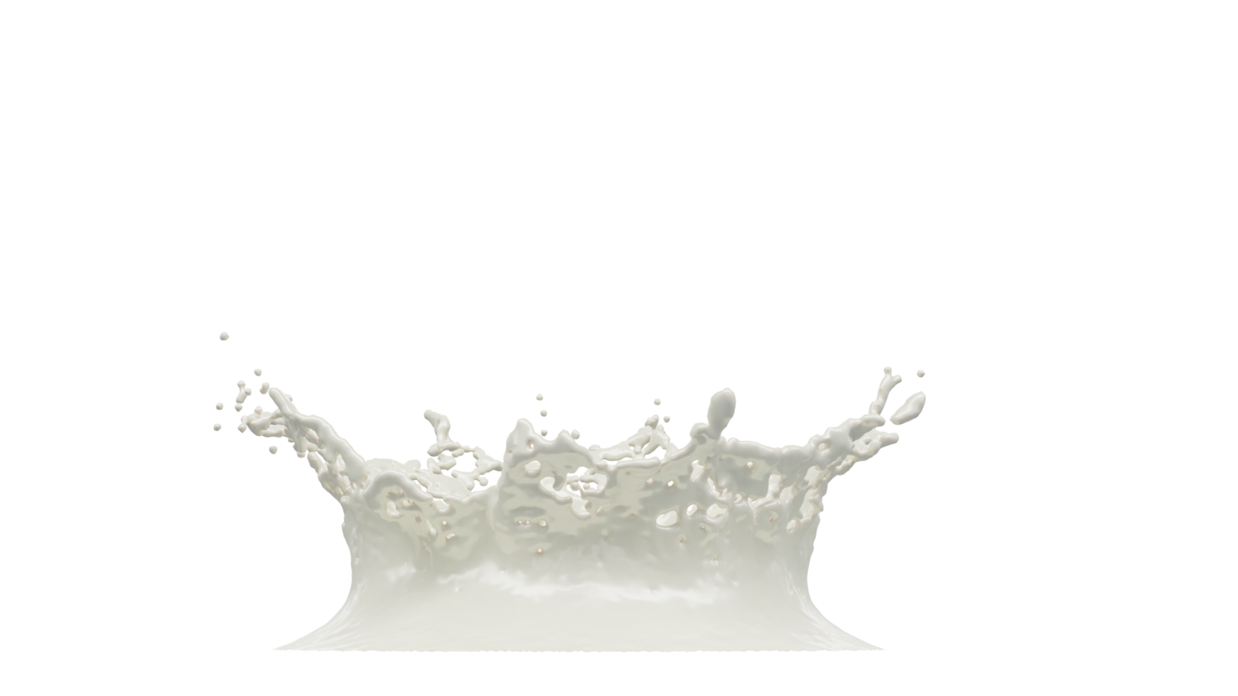 Milk Splash with Droplets png