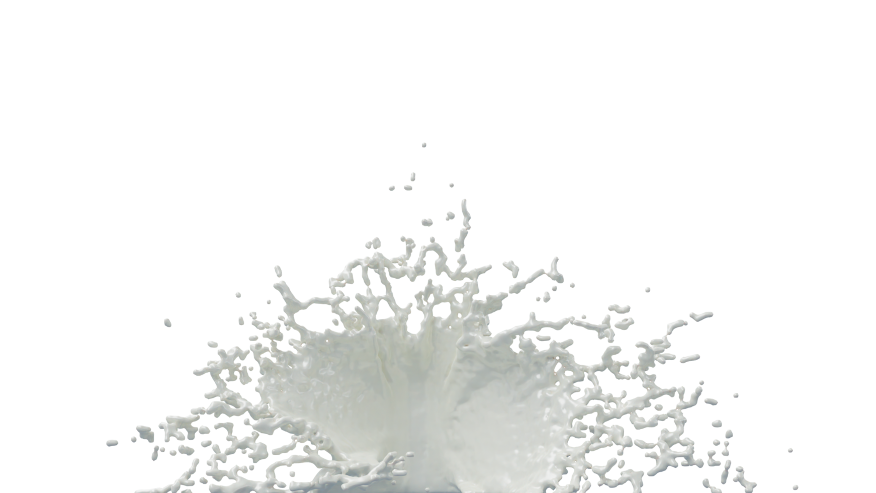 Milk Splash with Droplets png