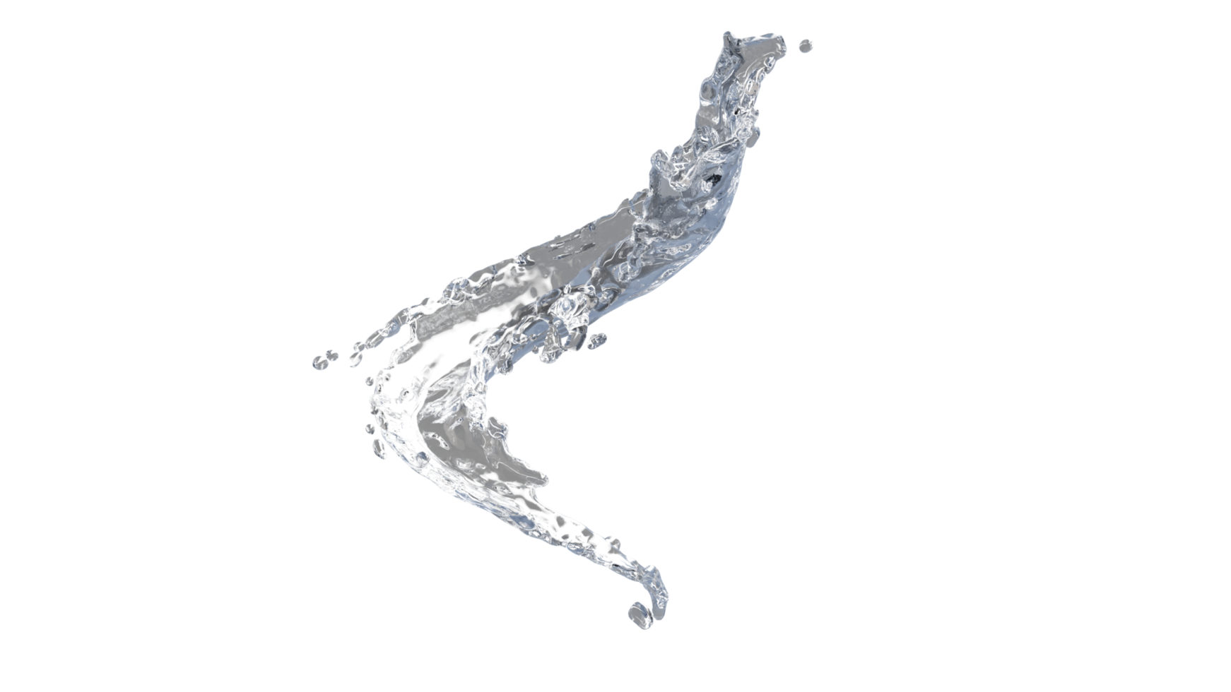Water Splash with Droplets png