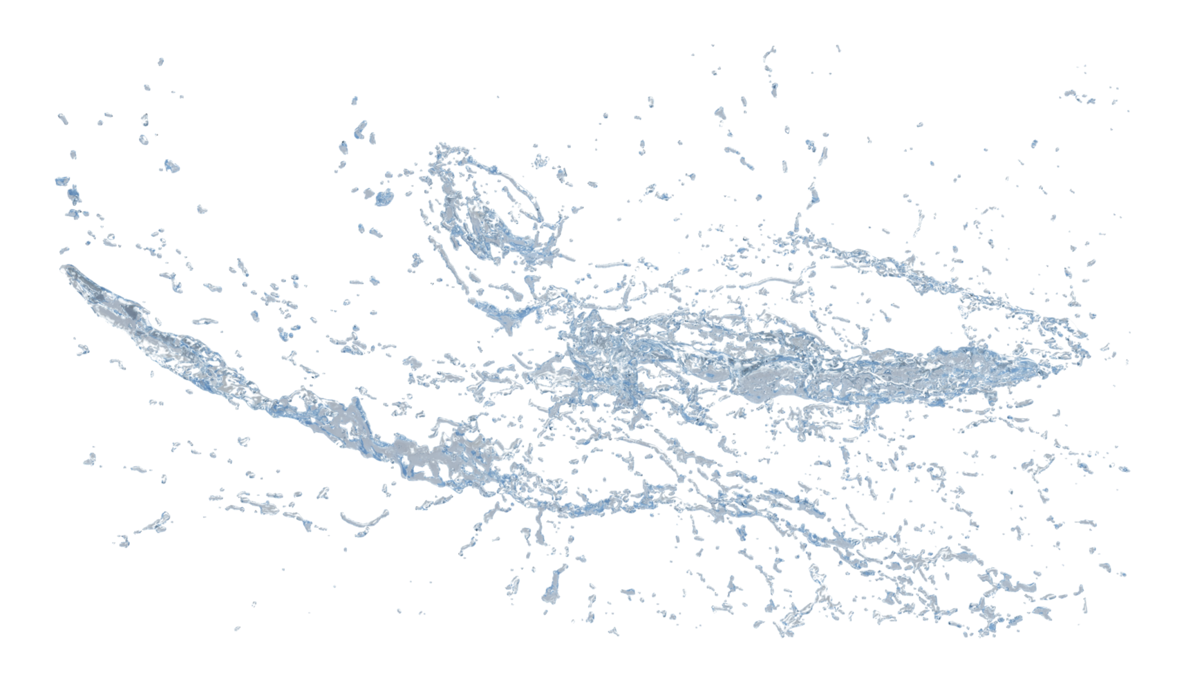 Water Splash with Droplets png