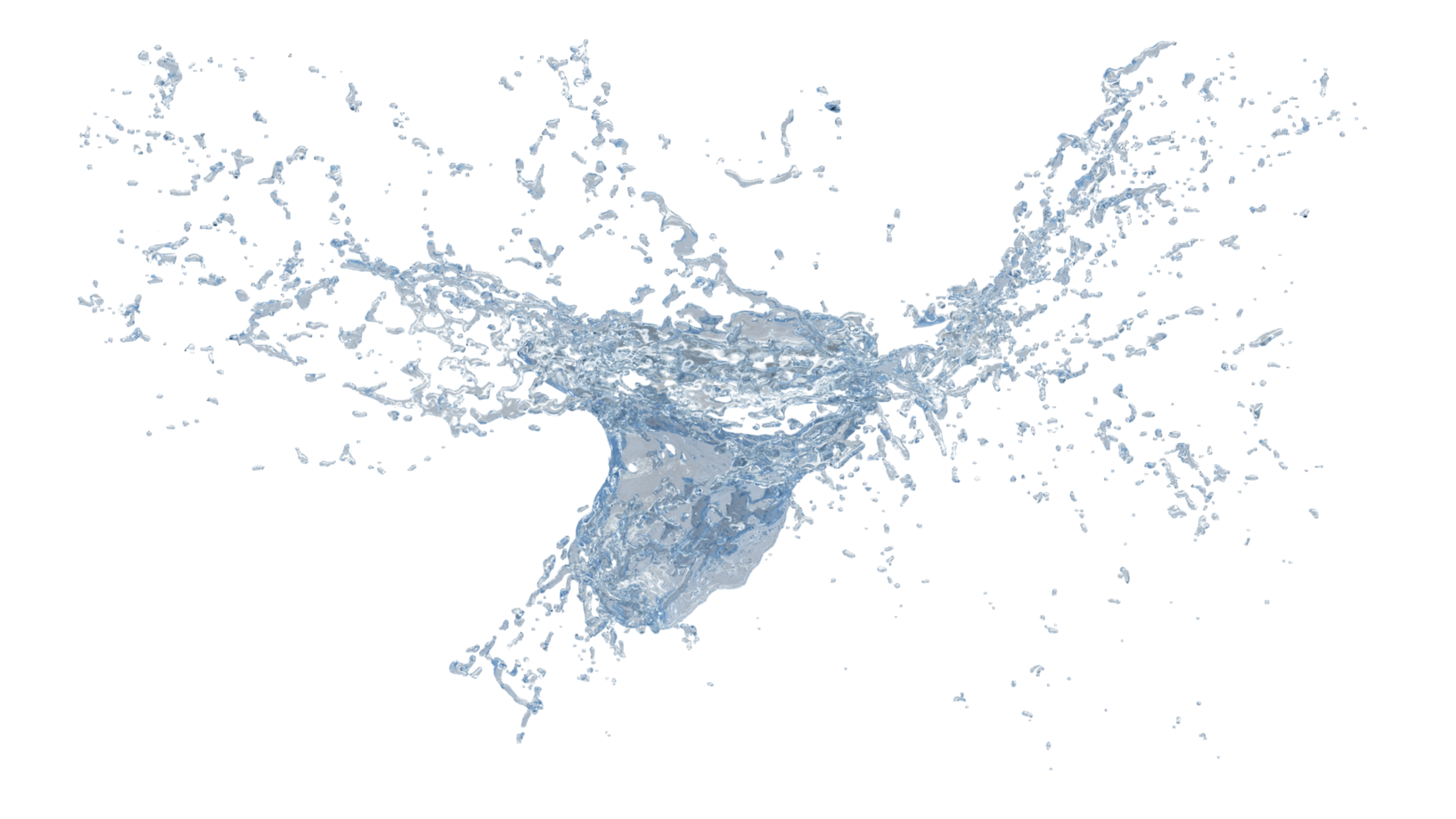 Water Splash with Droplets png