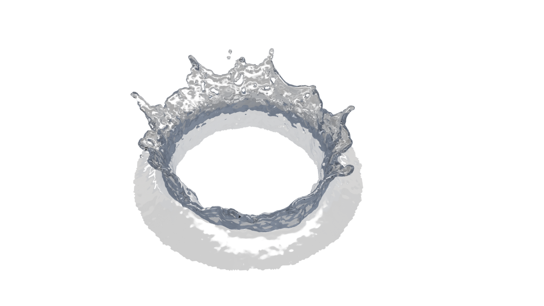 Water Splash with Droplets png