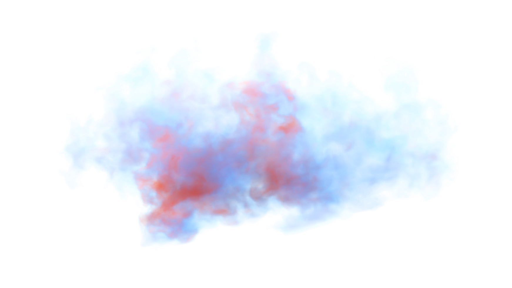 la fumée colorée explose la conception png