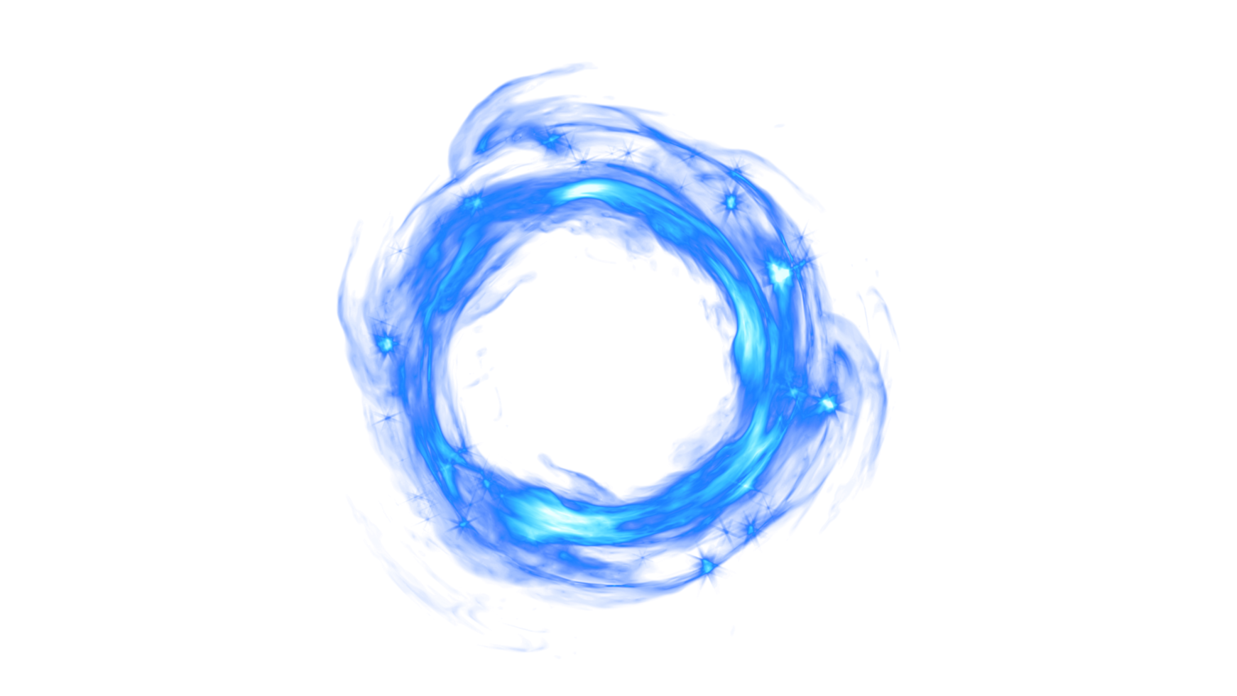 Blue Fire FX for Game PNG Design