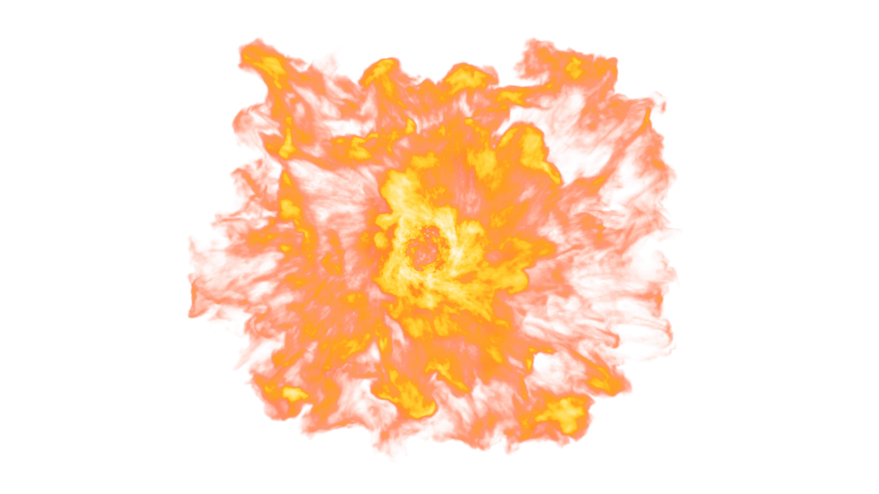 Feuer explodiert Png-Design png