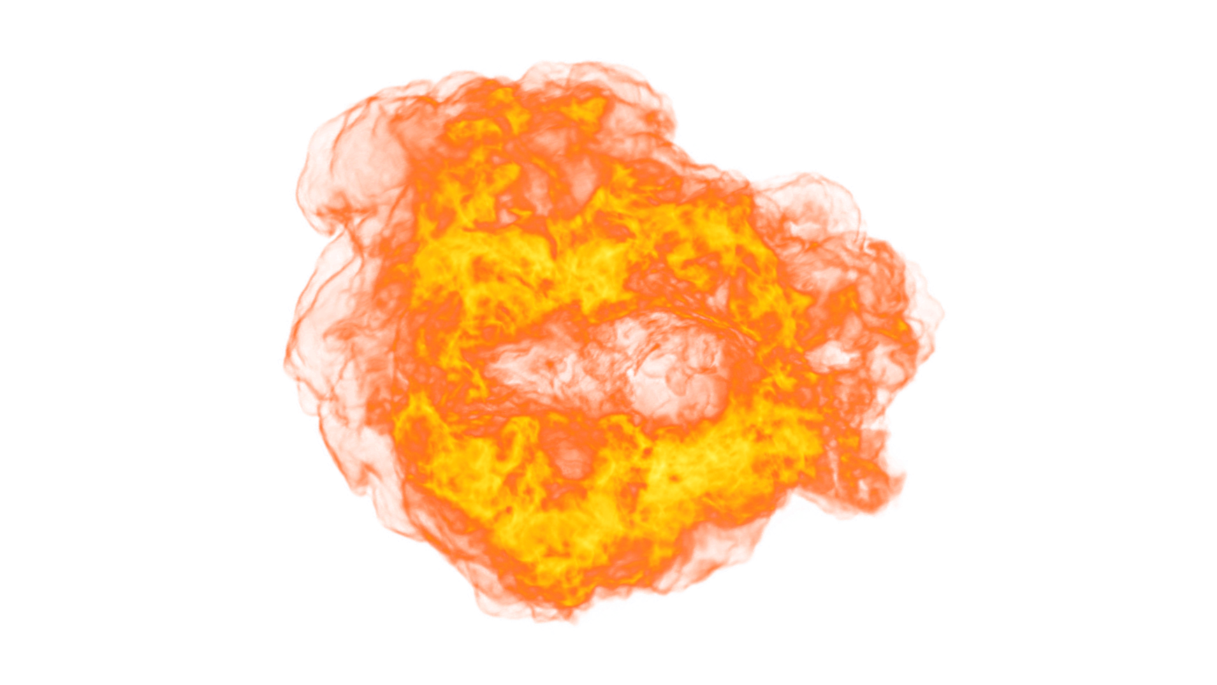 le feu explose la conception png