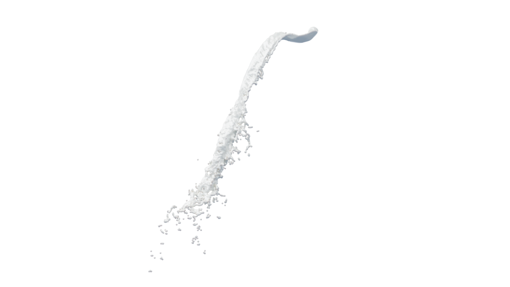 Milk Splash with Droplets png