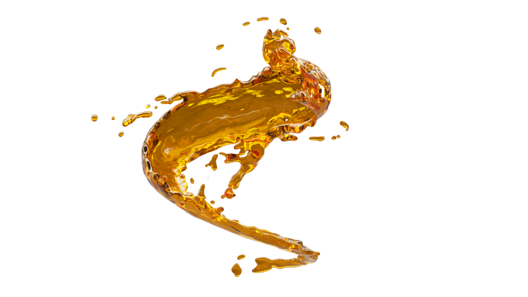 Olive Oil Splash with Droplets png