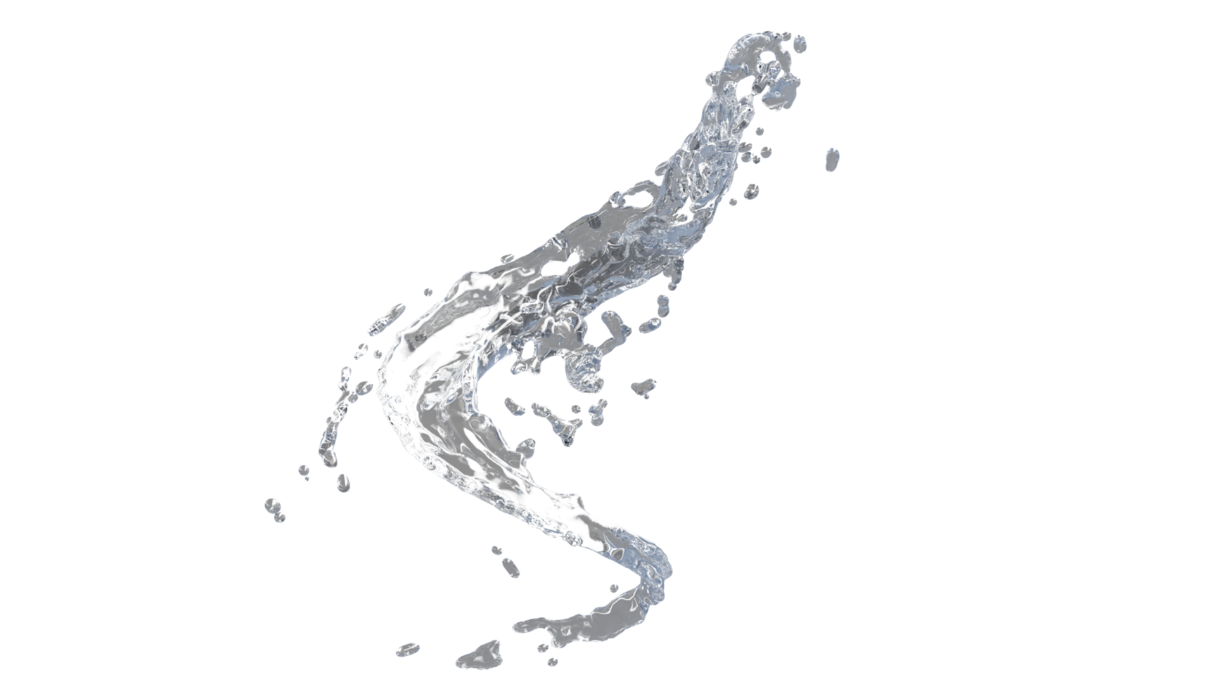 Water Splash with Droplets png