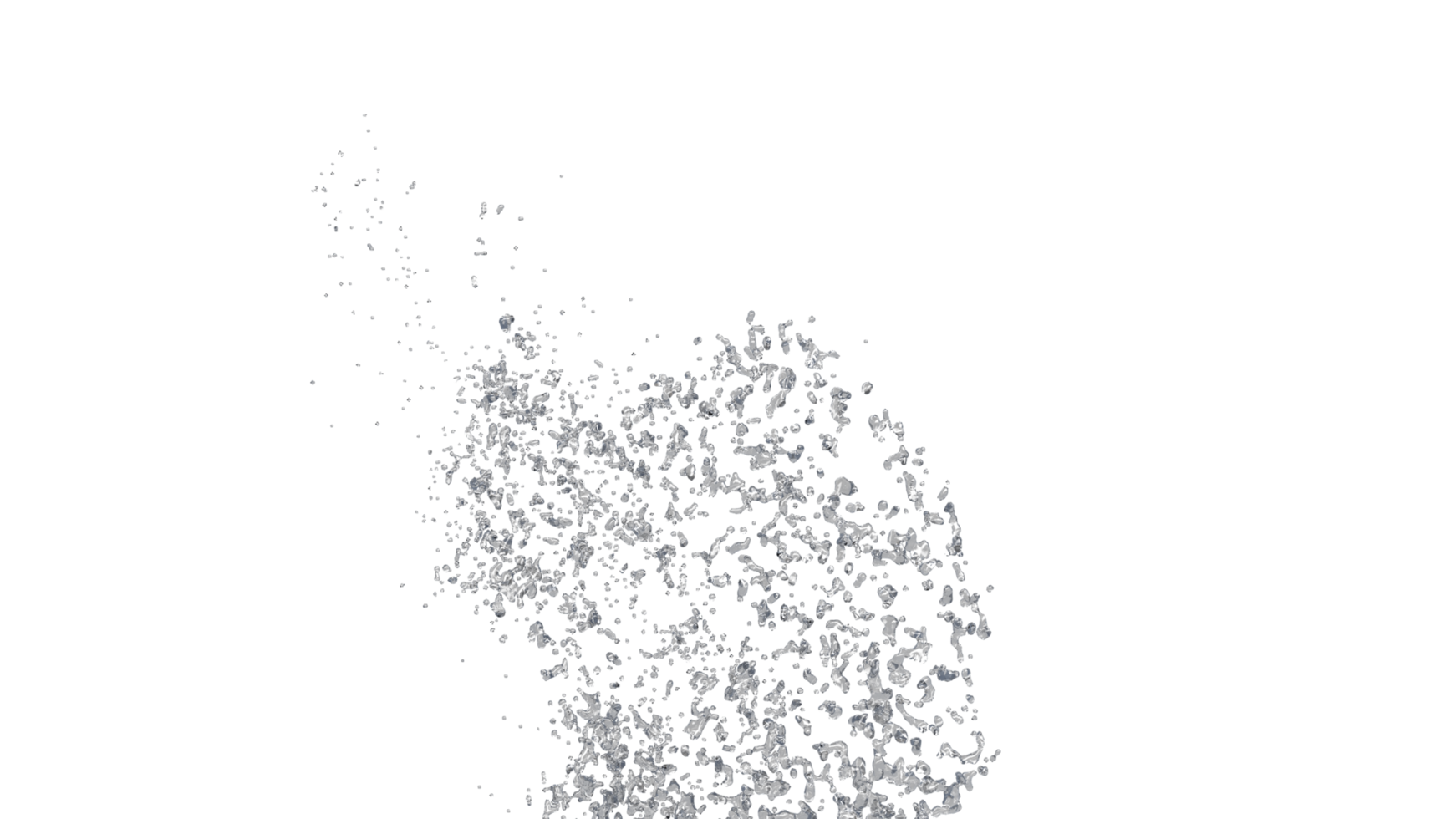 Water Splash with Droplets png