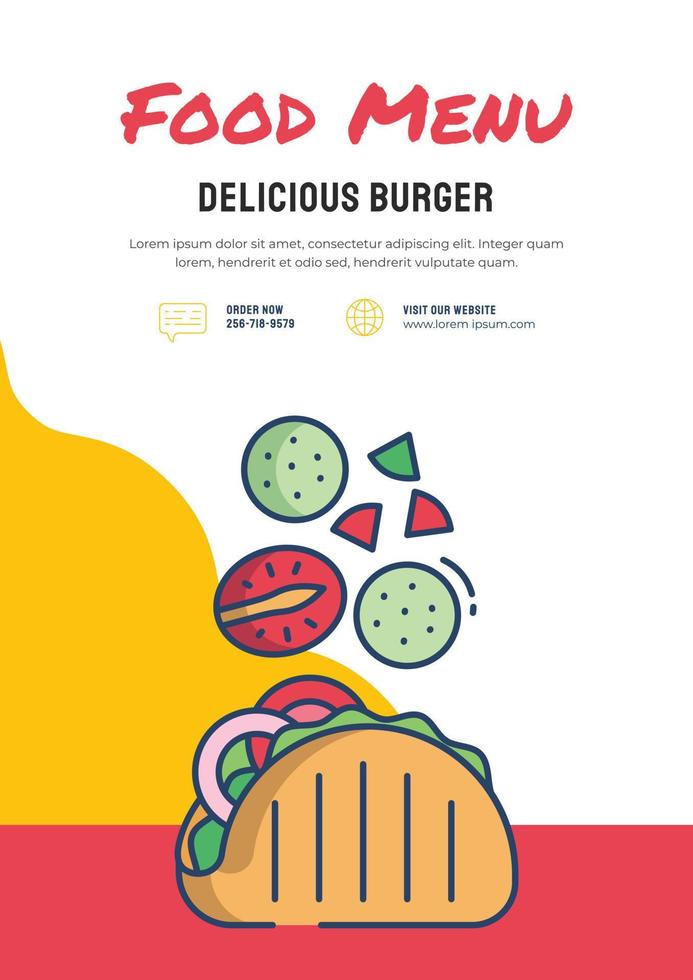 Food web Banner vector