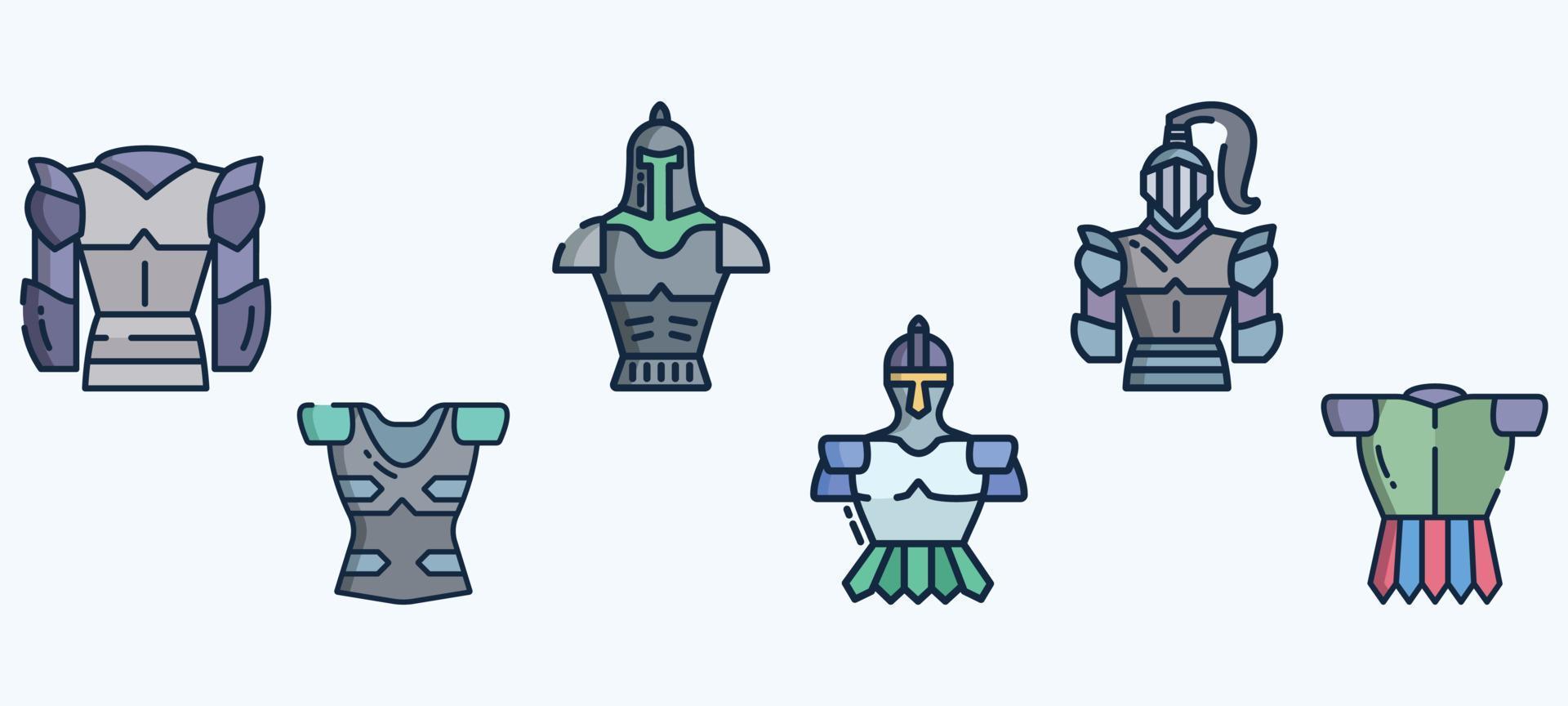 Ancient Armor set vector