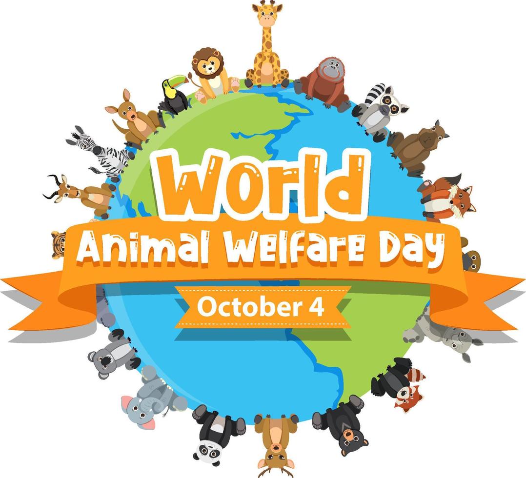 World Animal Welfare Day October 4 9375419 Vector Art at Vecteezy