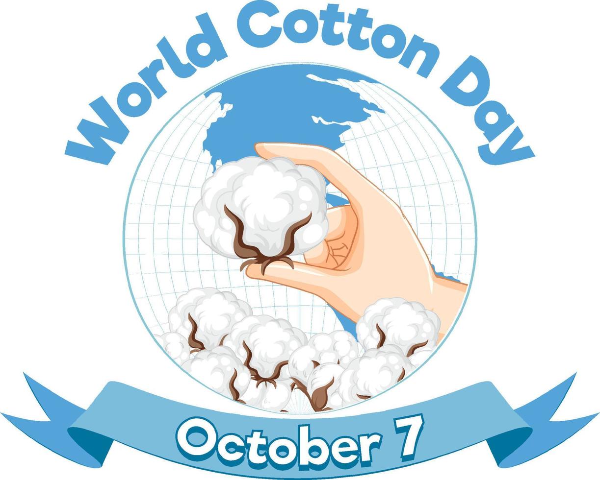 World Cotton Day Banner vector