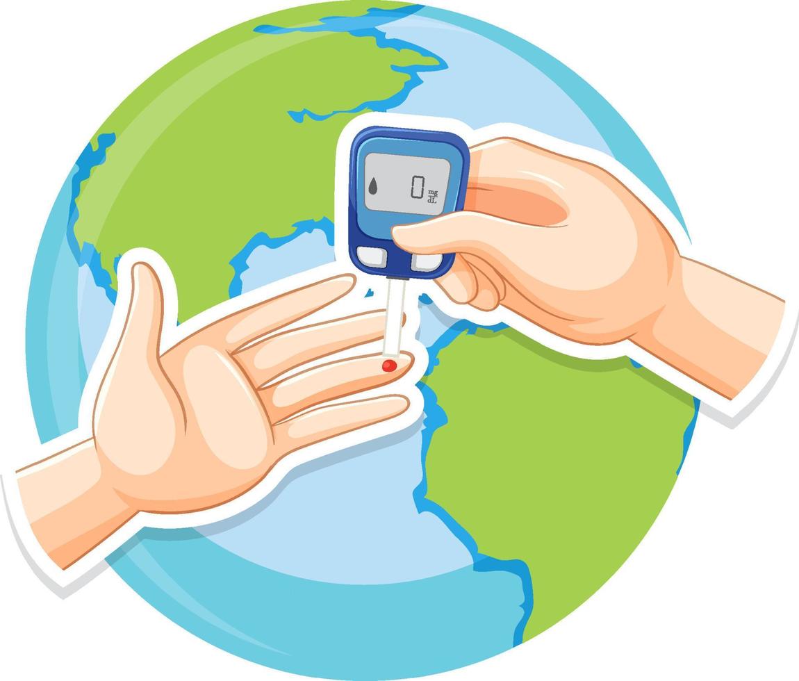 Blood glucose monitoring device vector