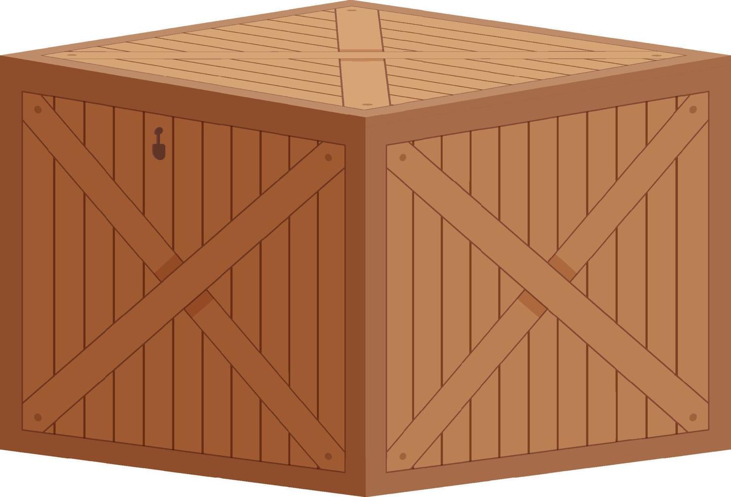 caja de almacenamiento aislada en diseño de dibujos animados vector