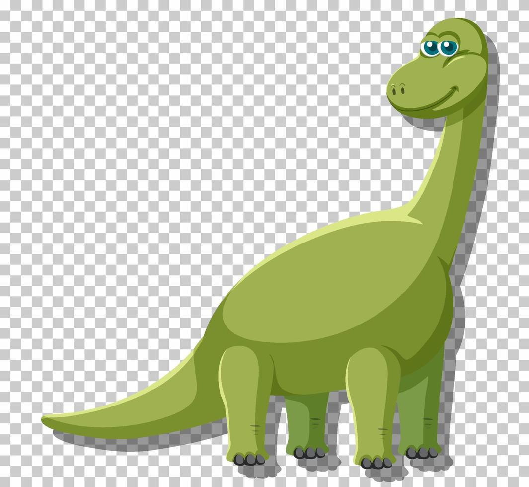 lindo, brachiosaurus, dinosaurio, aislado vector