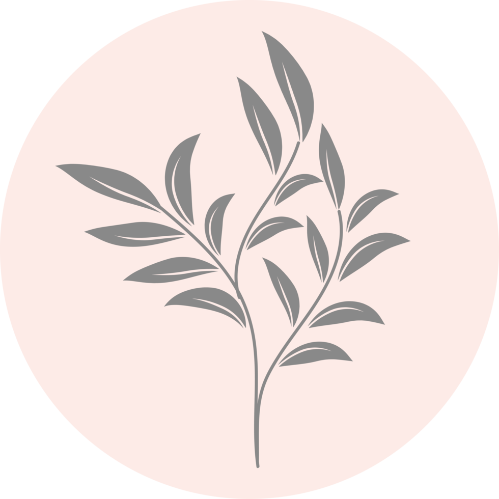 icône florale de couleur pastel, illustration minimale de fleur png