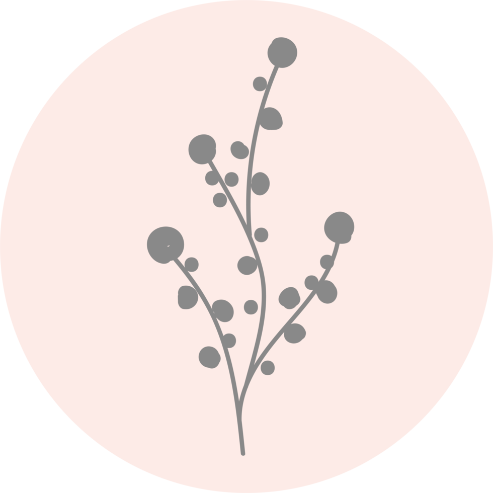 Floral icon with pastel color, Flower minimal illustration png