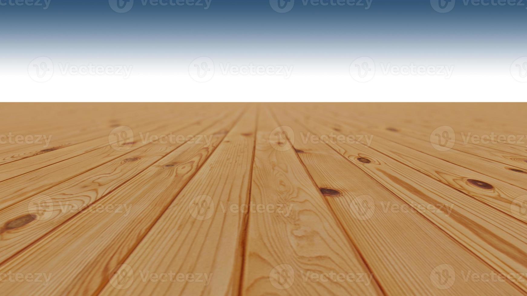 A 3d rendering image of wooden floor photo