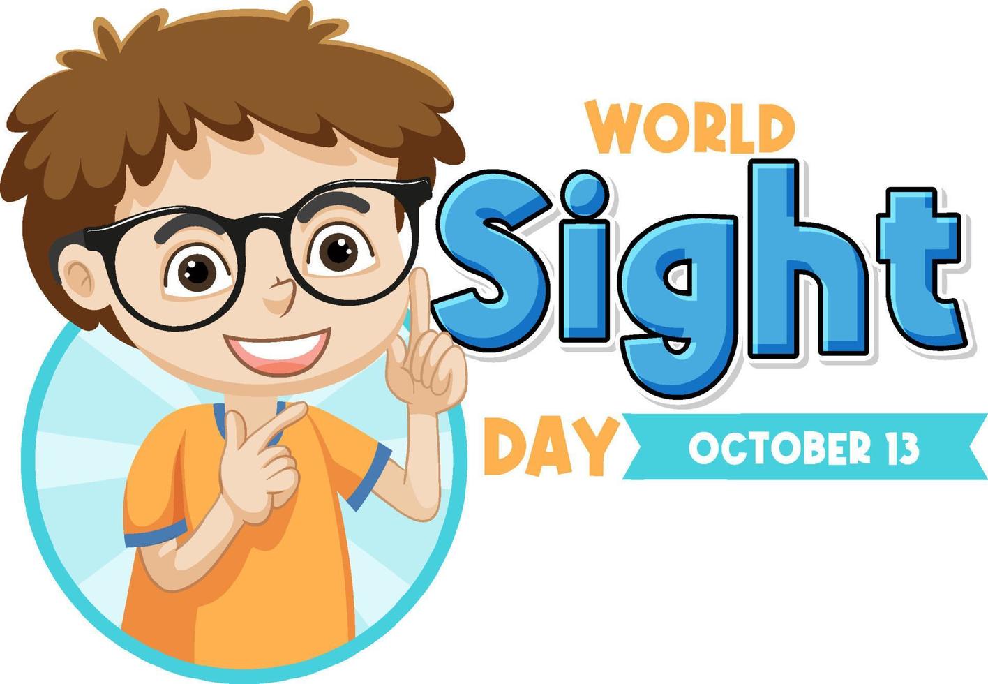 World Sight Day Poster Template vector