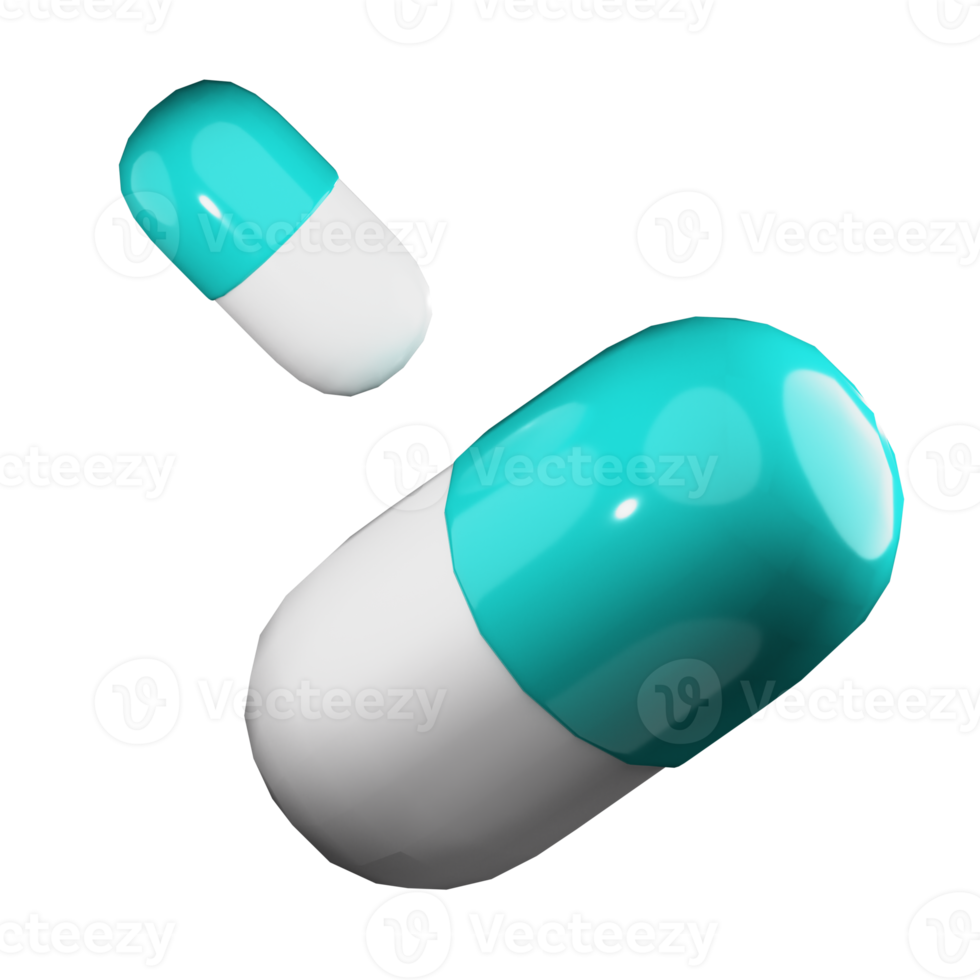 illustrazione del png della medicina della compressa 3d
