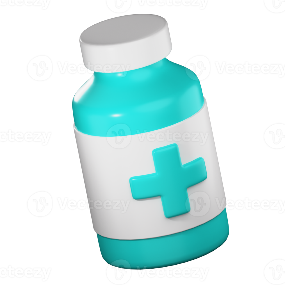 3D Medicine PNG Illustration