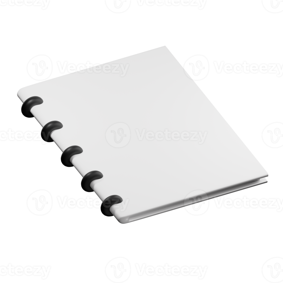 3D-notebook png-illustratie png