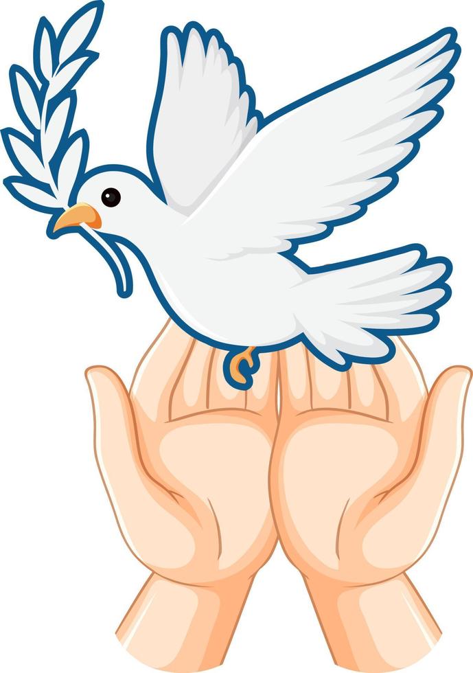 Dove bird logo concept vector