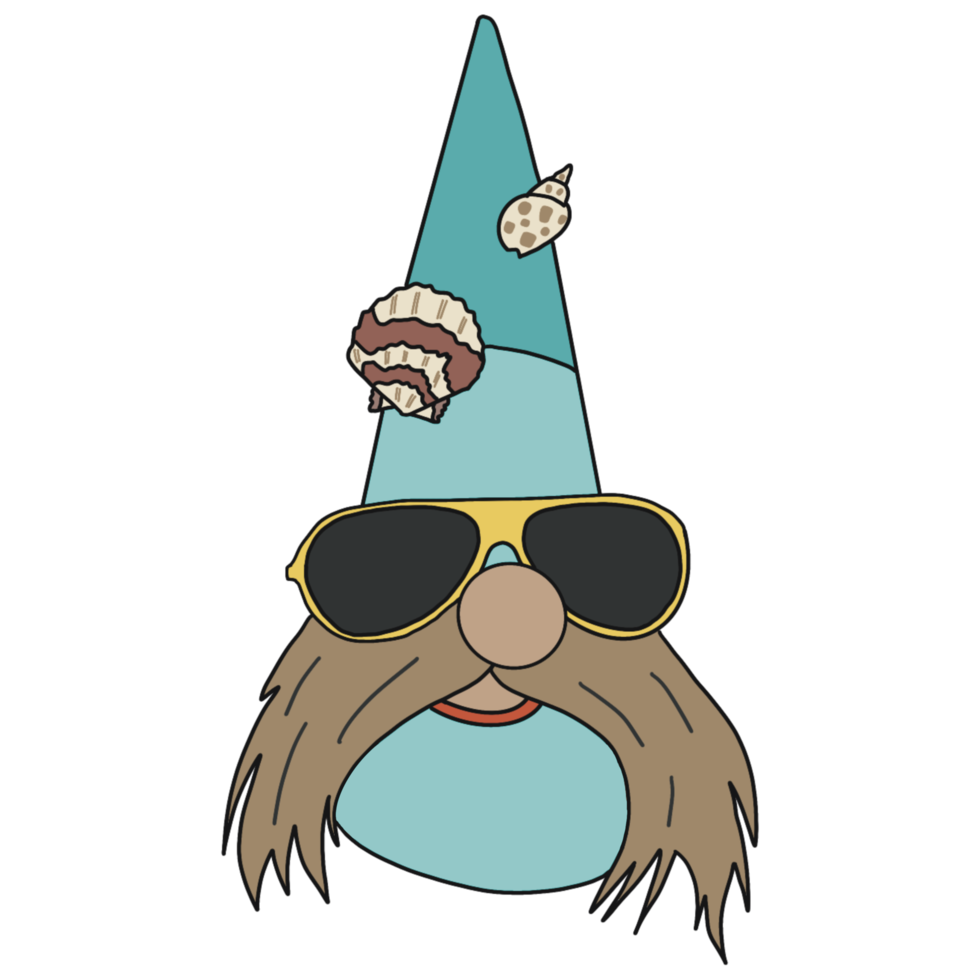 Gnome in Summer outfit png